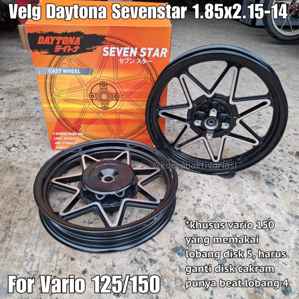 VELG DAYTONA SEVENSTAR BEAT SCOOPY GENIO VARIO 125/150