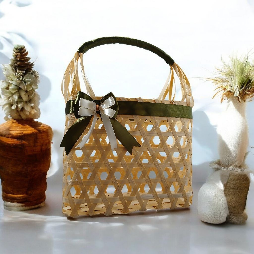tas keranjang bambu/hampers lebaran/hampers idul fitri