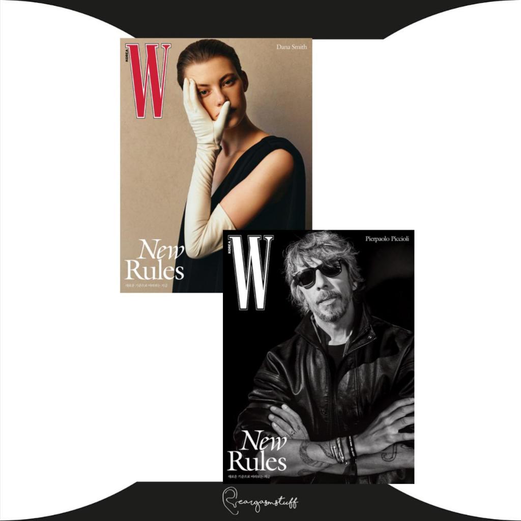 W KOREA MAGAZINE KOREA JANUARY 2025 DANA SMITH / PIERPAOLO PICCIOLI / CHUEI LIYU  MAJALAH JANUARYKOR