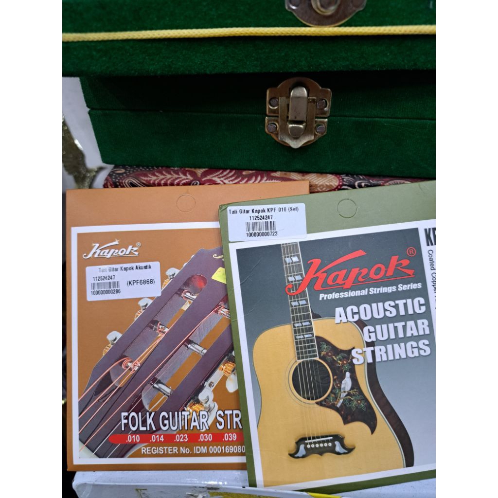 Tali Gitar kapok akustik / Senar Gitar Kapok Asli