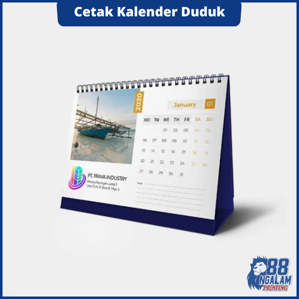 Kalender Meja Custom / Kalender Duduk / Kalender Sekolah / Kalender Custom Foto / Kalender Kantor