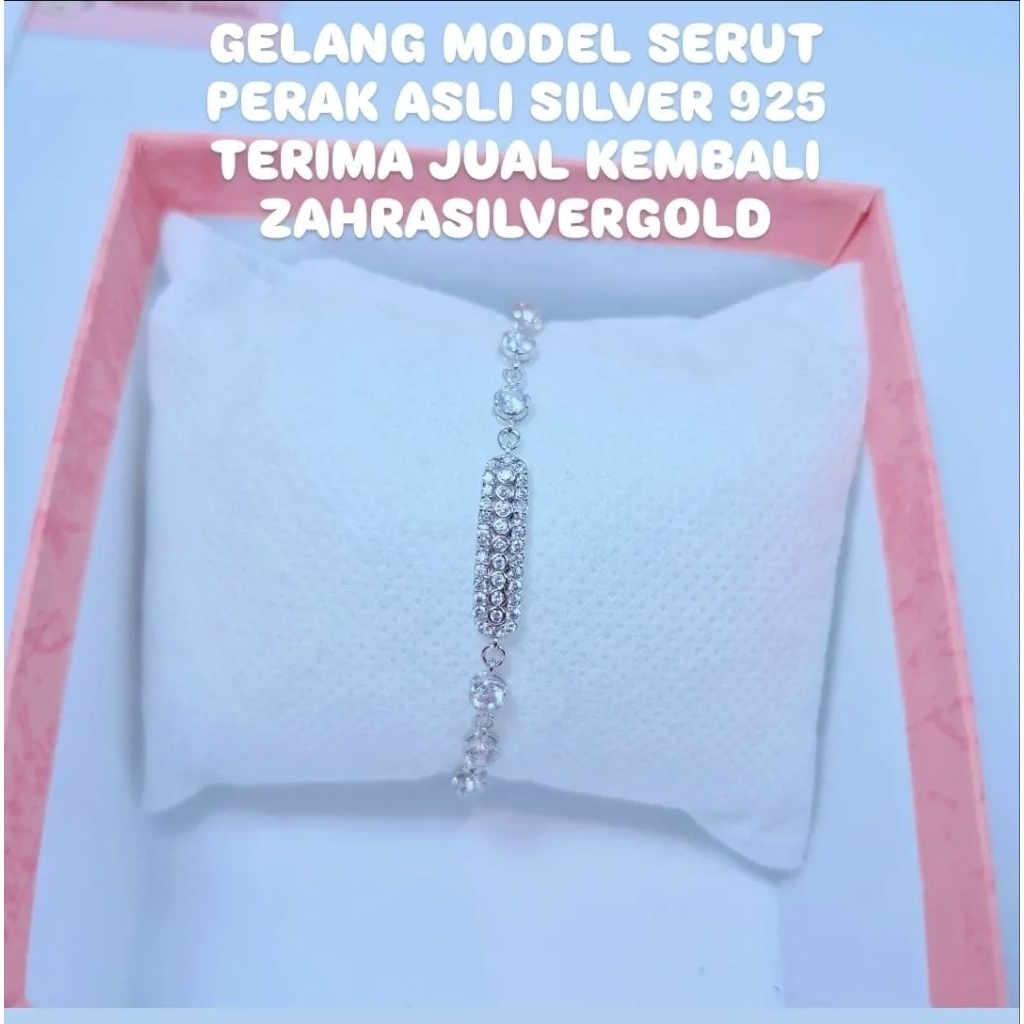 Gelang Serut PERAK Asli Silver 925 (Terima Jual Kembali)