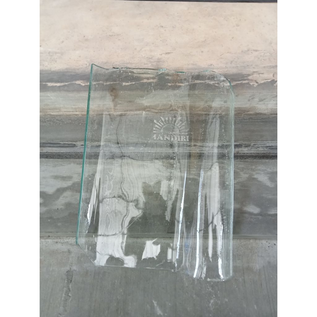 genteng kaca press plentong/mantili kecil tebal 5mm
