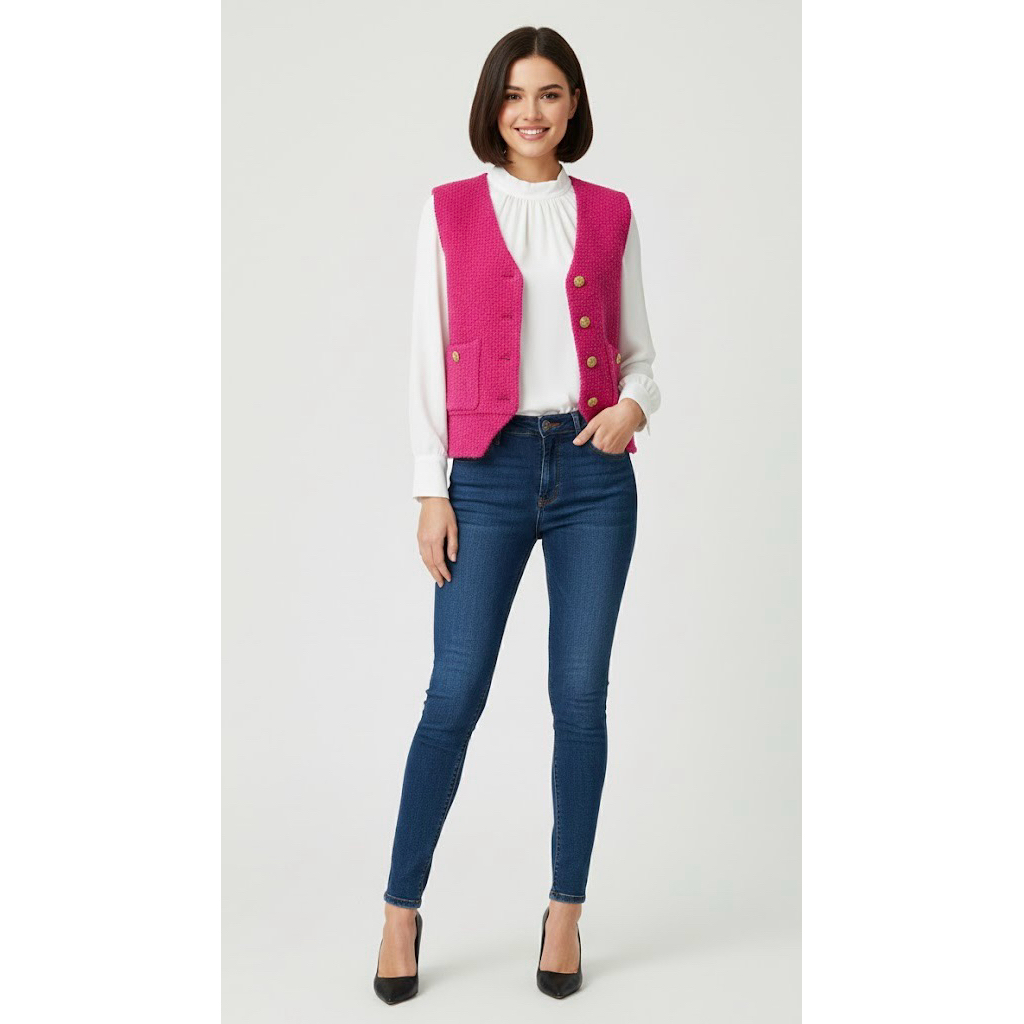 VEST PREMIUM TWEED (realpict)