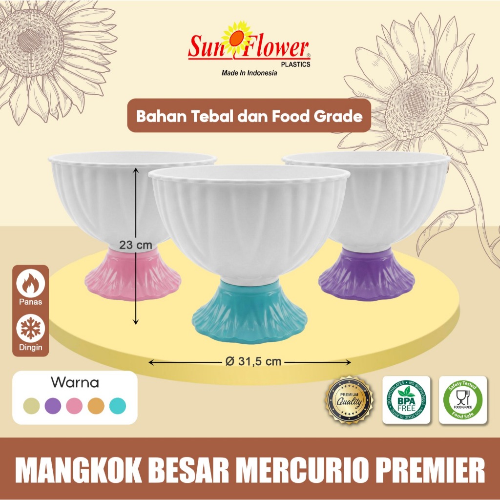 MANGKOK MERCURIO PREMIER / MANGKOK PRASMANAN BESAR / MANGKOK JUMBO / MANGKOK PLASTIK