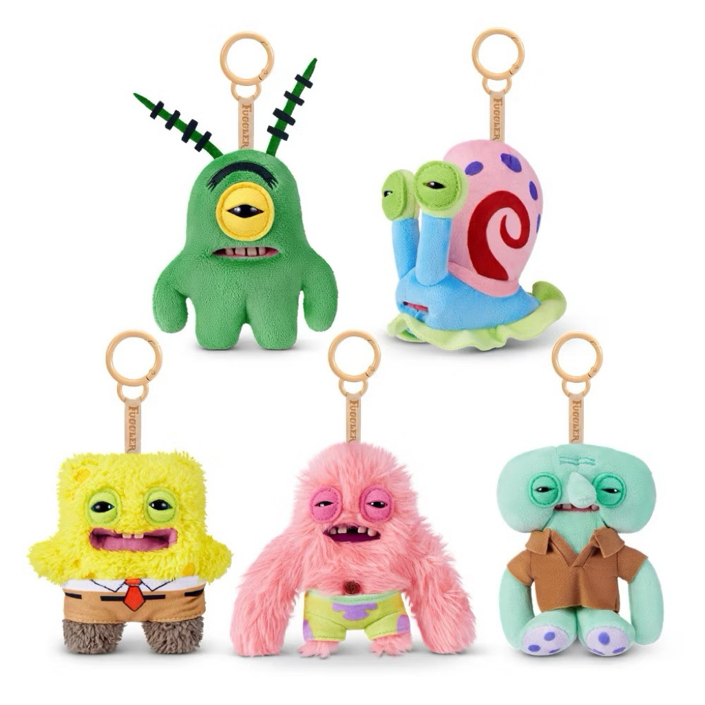 [READY] Fuggler SpongeBob Fuggler Patrick Fuggler Keyring Fuggler Keychain Fugglers SpongeBob