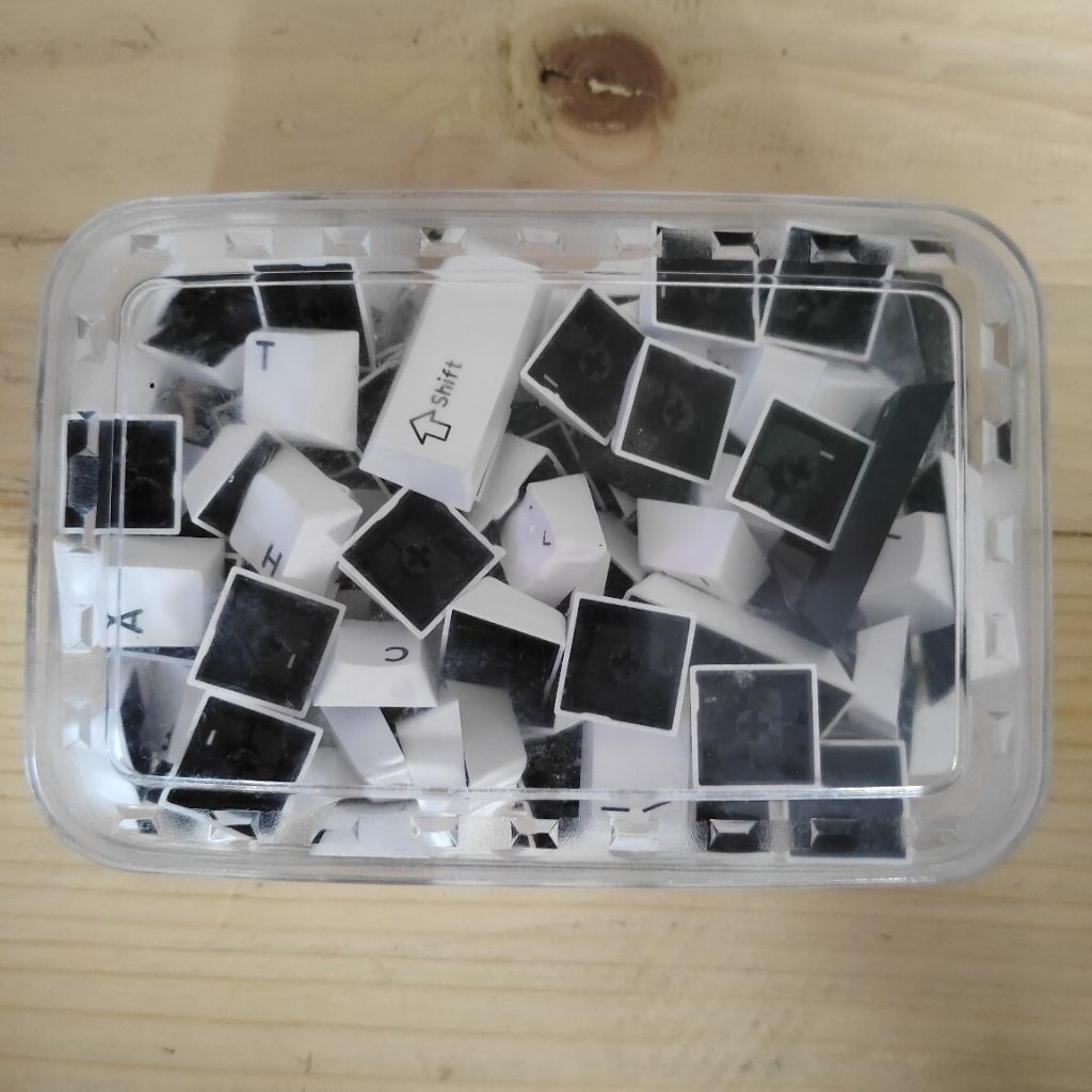 Keycaps copotan Vortexseries Mono 100 white