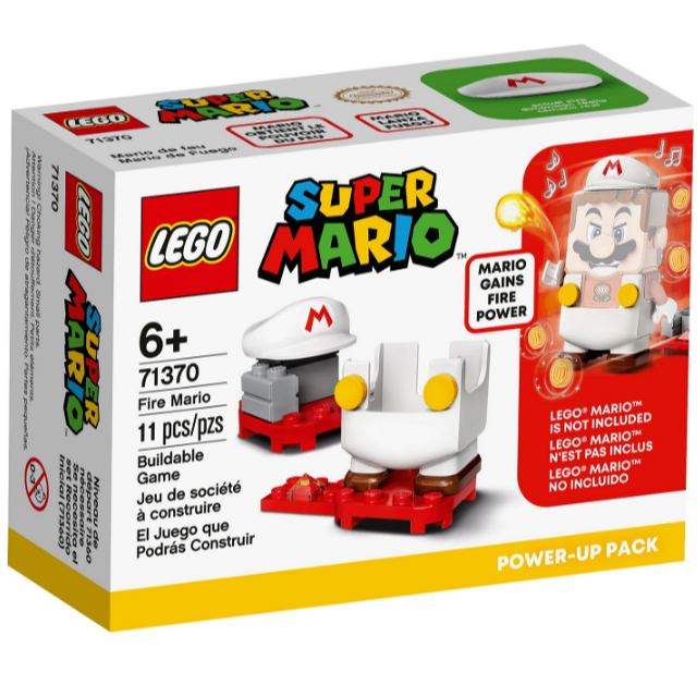 LEGO 71370 Mario Power Up Pack Fire Mario Outfit Baju Lego Mario Fire