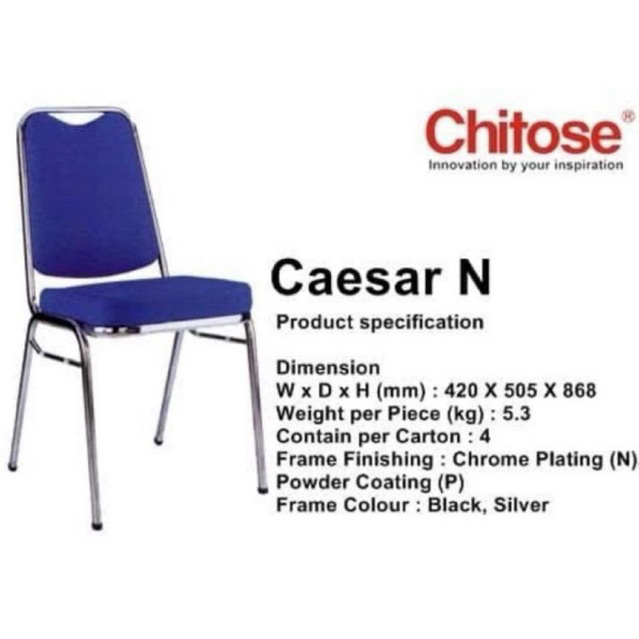 Kursi Susun Chitose / Kursi Pesta Stainless Chitose