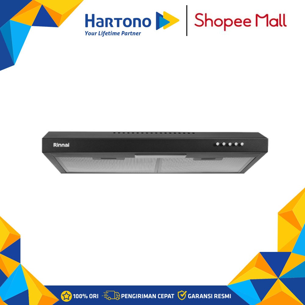 RINNAI COOKER HOOD PENGHISAP ASAP DAPUR SLIM LINE HOOD - RH-S1456-PBW