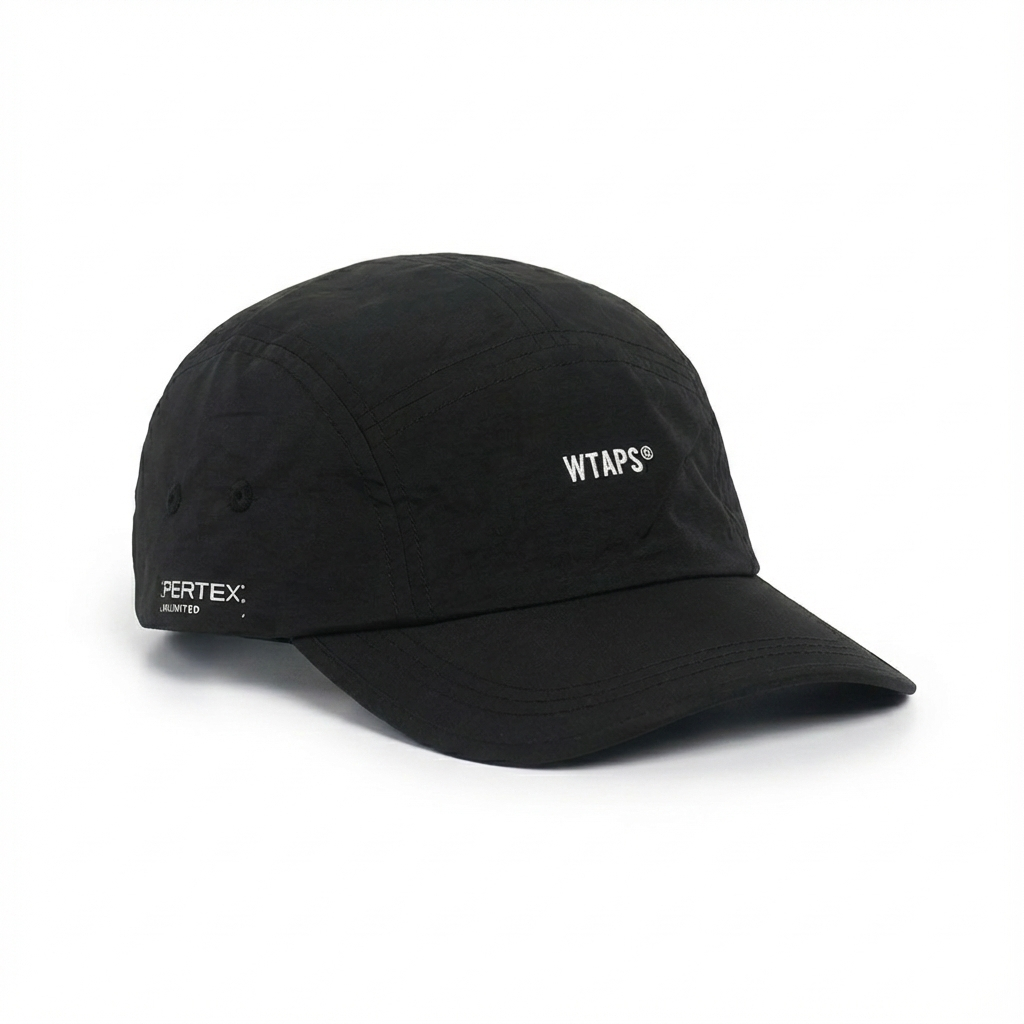 Topi WTAPS Nylon Ripstop Original – 5 Panel Cap Black Water Repellent Anti Air Ringan Streetwear Jep