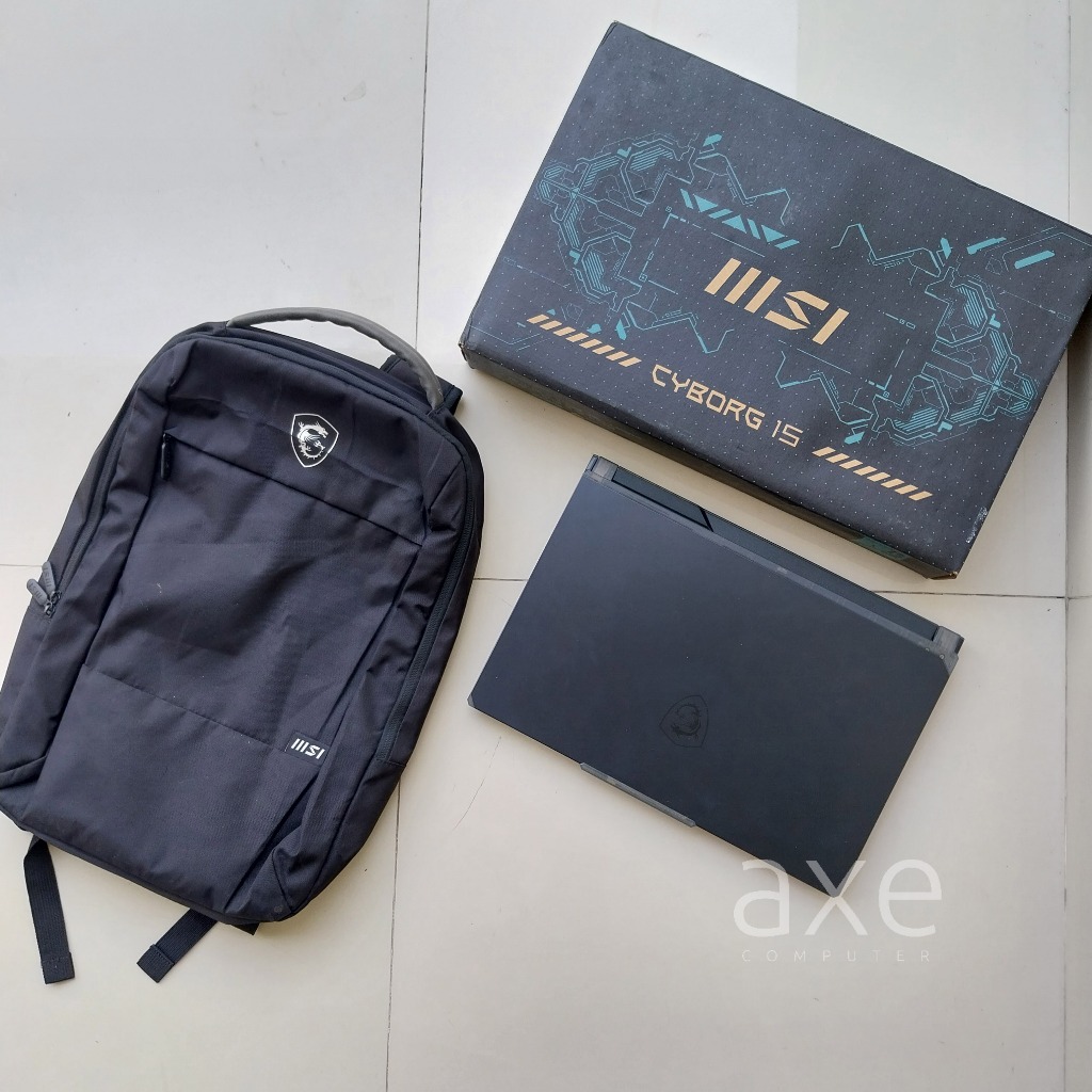 Laptop Msi Cyborg 15 A12VF RTX 4060, i5 12450h, Ram 16GB Fullset normal no minus