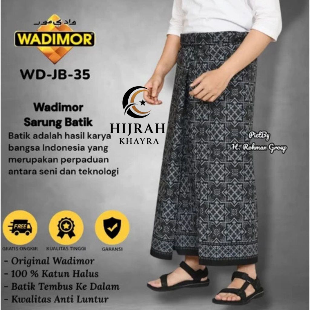WADIMOR Sarung Batik Premium Asli Indonesia Motif Elegan Tidak Luntur