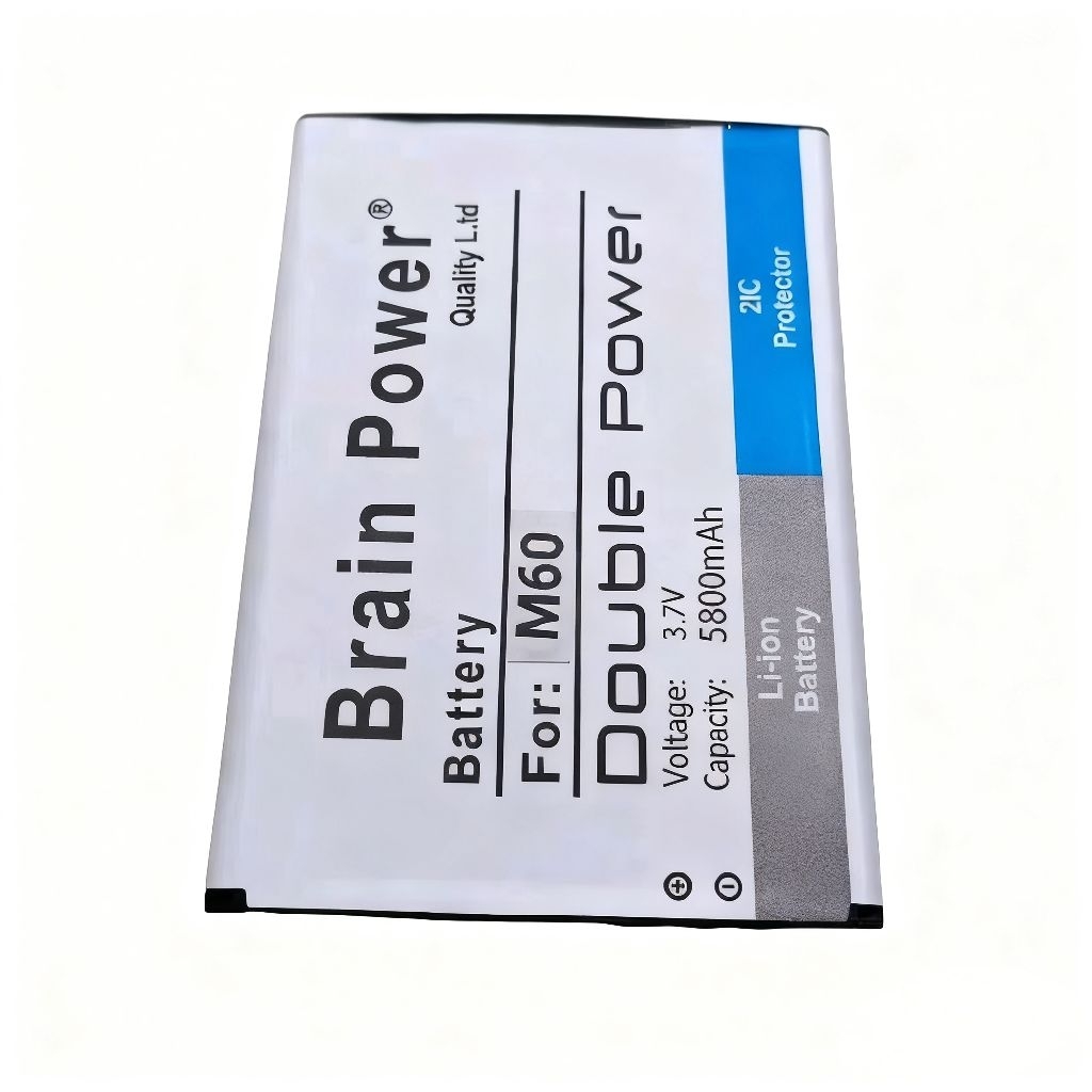 Baterai Brain Power Battery Batre Evercoss M60 M 60 Double Power