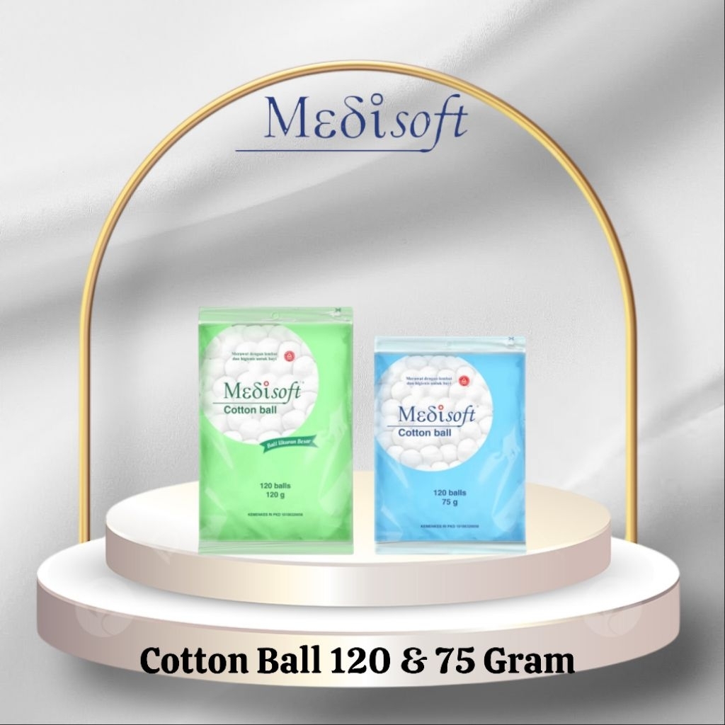 MEDISOFT COTTON BALL 120 GRAM/MEDISOFT COTTON BALL 75 GRAM/KAPAS BOLA/KAPAS LEMBUT/KAPAS BAYI/KAPAS 