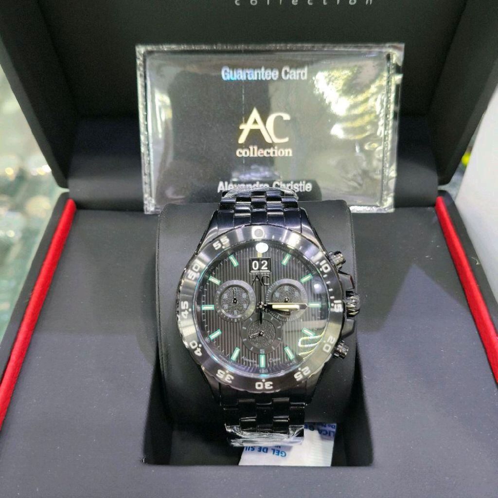 Alexandre Christie Collection Vision 6092 AC6092 AC 6092 Pria Strap Stainless [Original]