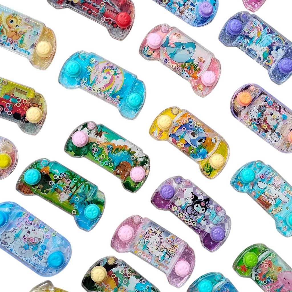 Mainan Water Game Gembot Transparan Big Karakter Akrilik Ring Air Cincin Gimbot Mainan