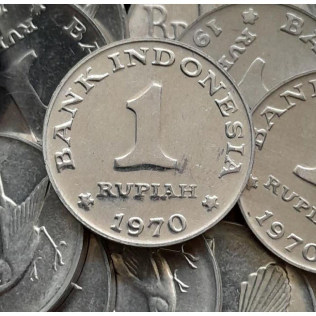 Koin CB 1 Rupiah Tahun 1970 Mahar Mas Kawin Koleksi Coin Logam Lama Kuno Jadul Langka Indonesia