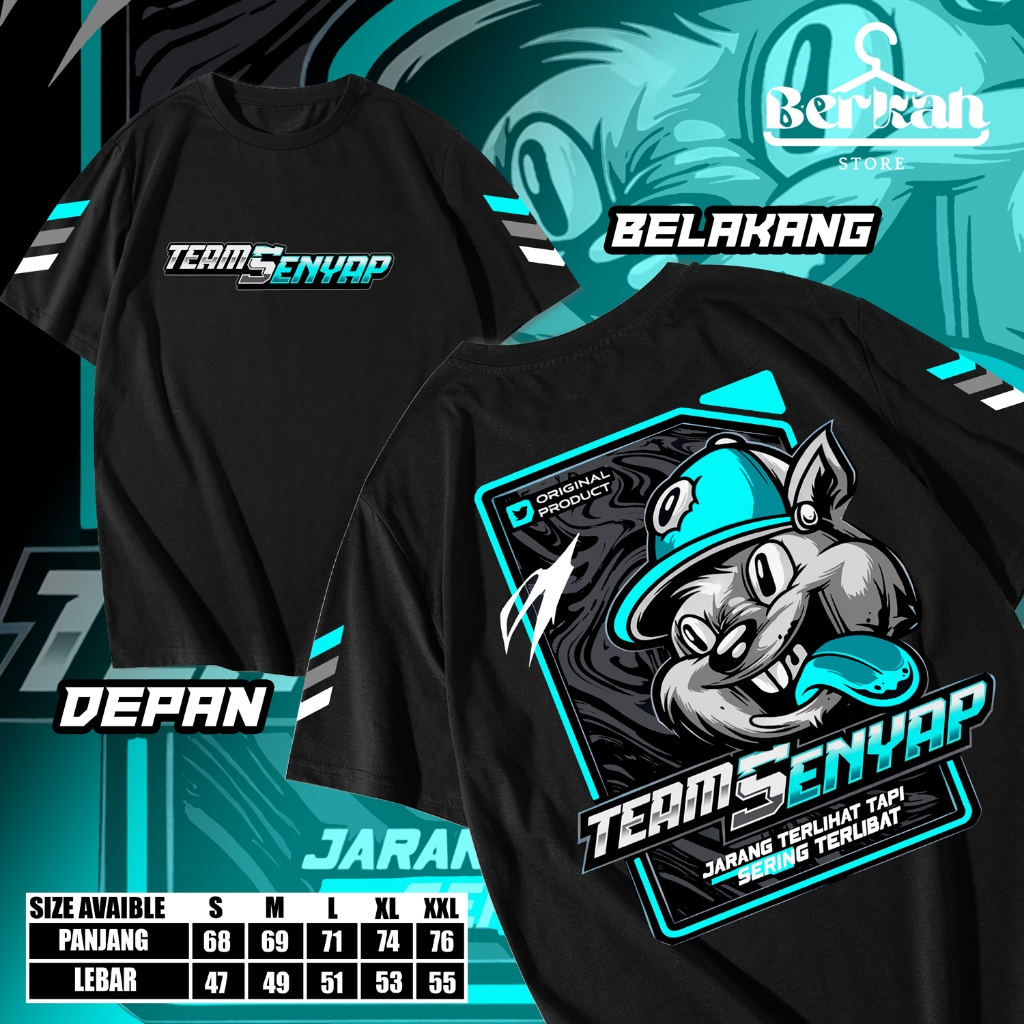 Kaos Team Senyap Jarang Terlihat Tapi Sering Terlibat / Baju Distro Team Senyap