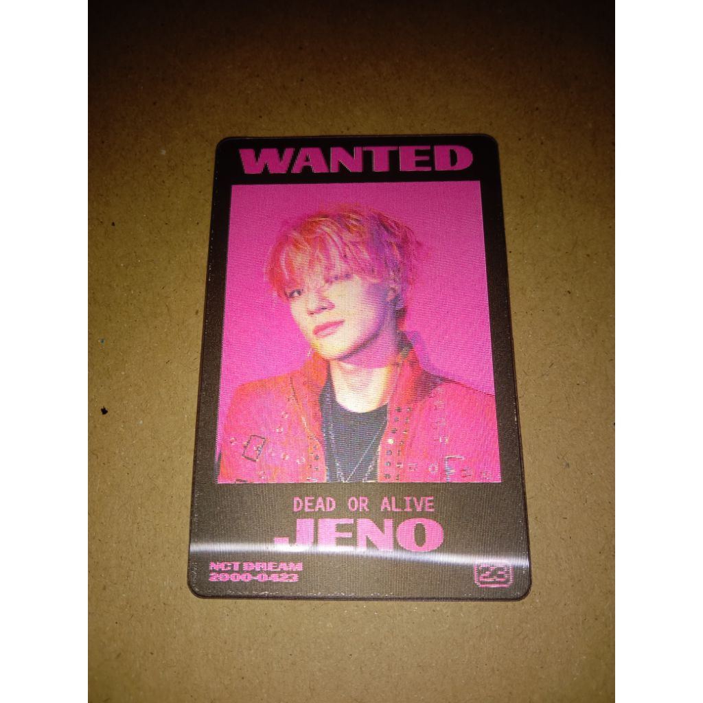 LENTICULAR PC NCT DREAM JENO CHENLE GLITCH MODE 100% ORI