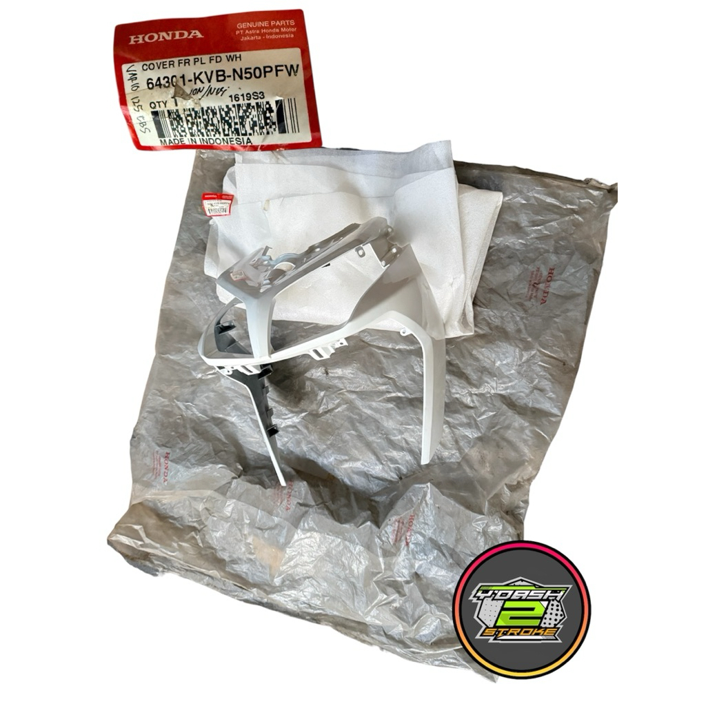 64301-KVB-N50PFW panel dada depan Honda vario110 techno karbu putih original AHM