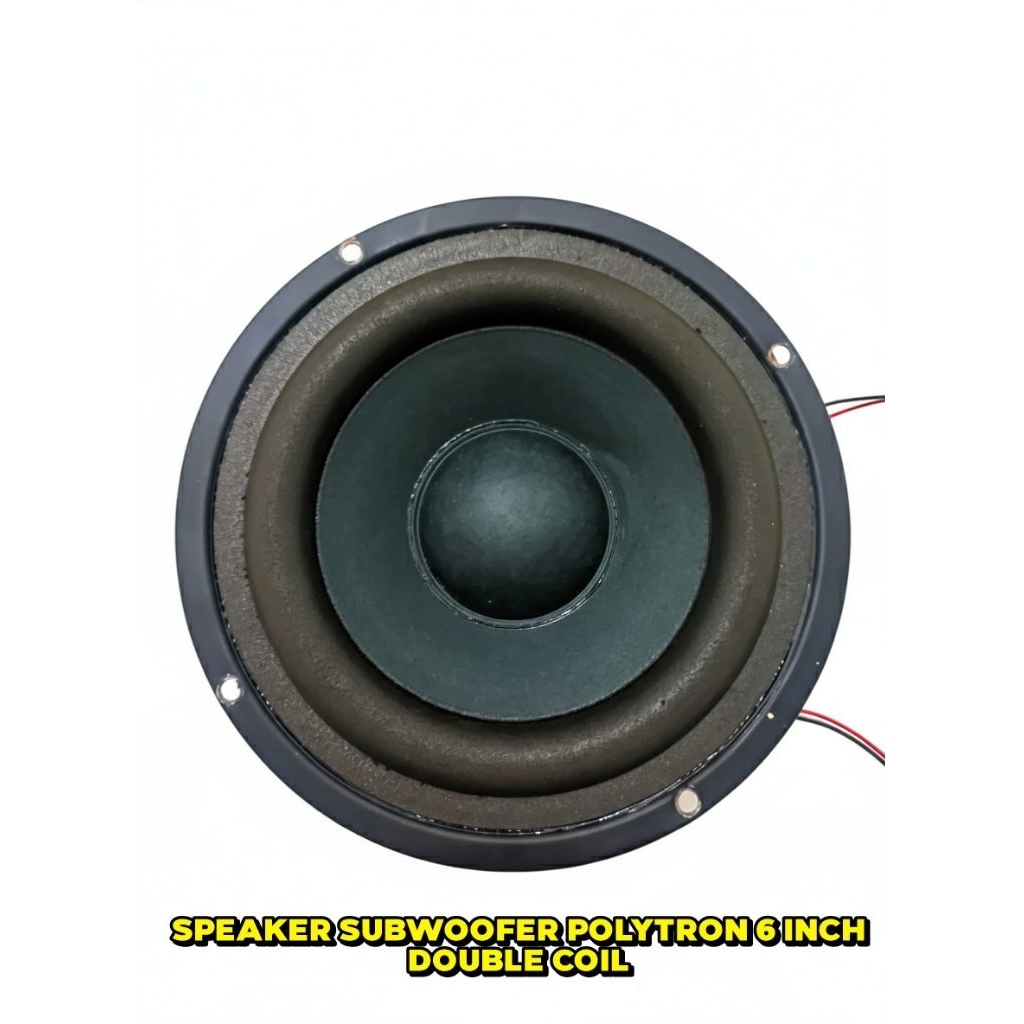 SPEAKER SUBWOOFER POLYTRON 6INCH DOUBLE COIL