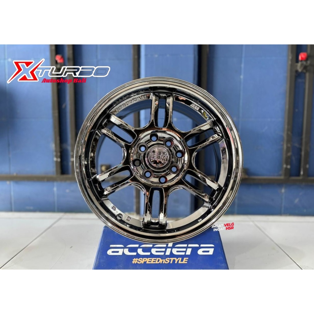 Velg Racing Ring 15 HSR AERI Black Chrome | Plug & Play