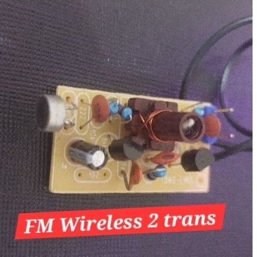 fm wireless 2 transistor pemancar fm mini