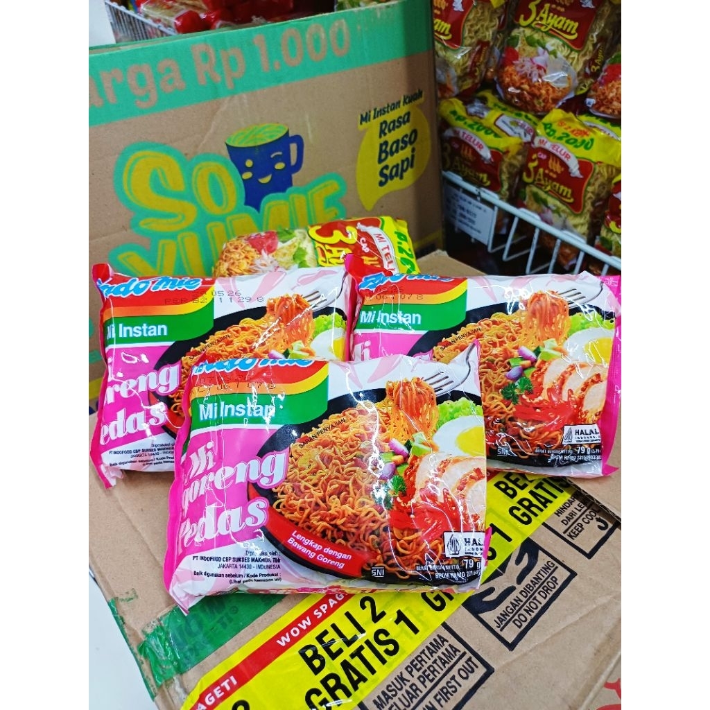 MI GORENG PEDAS/MIE IMSTAN RASA PEDAS