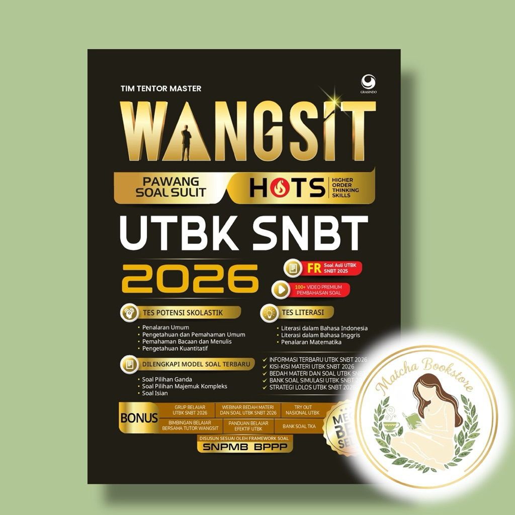 Buku Wangsit UTBK SNBT 2026 — Buku Gercep UTBK SNBT 2026 — Buku Paten UTBK SNBT TPS 2026 — Buku AL F