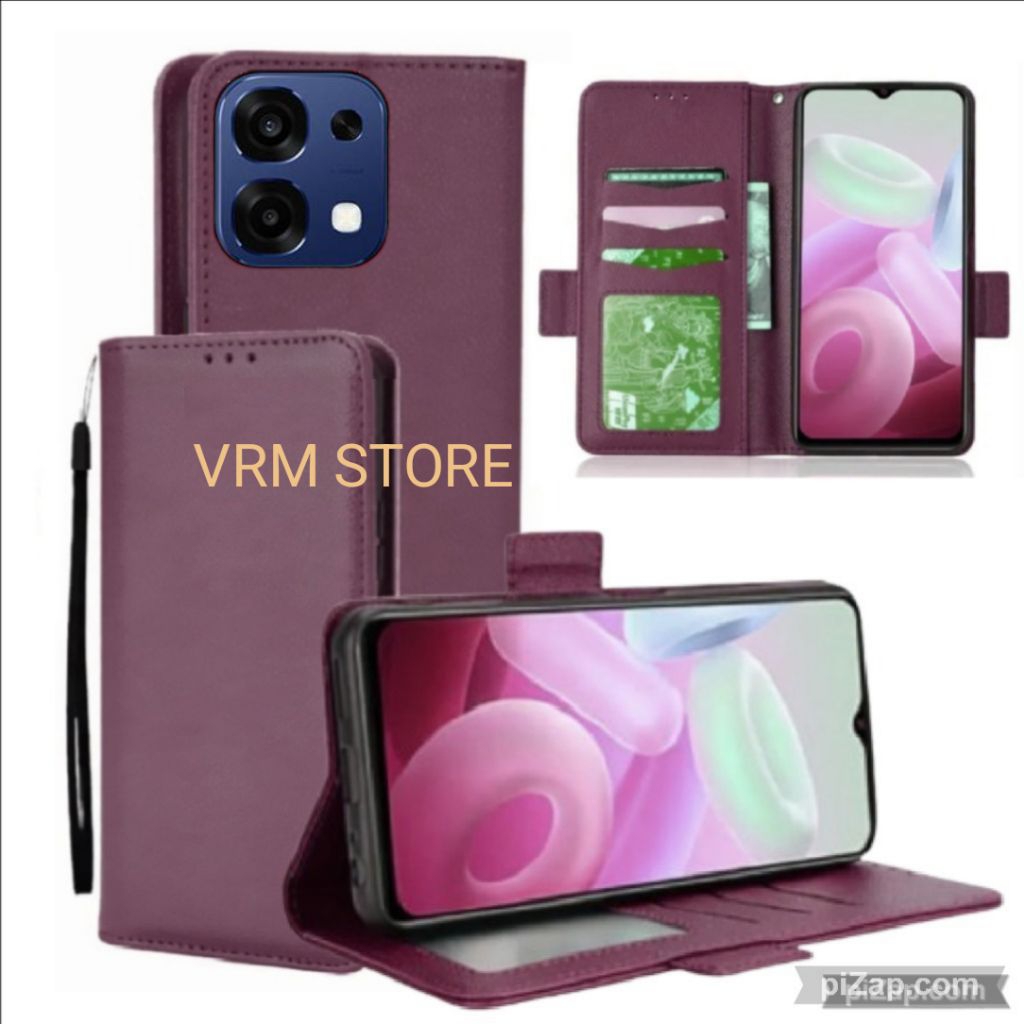Case Dompet Untuk Hp Oppo A6 Pro Case Dompet Casing Hp Flip Kulit Case Wallet Leather Cover