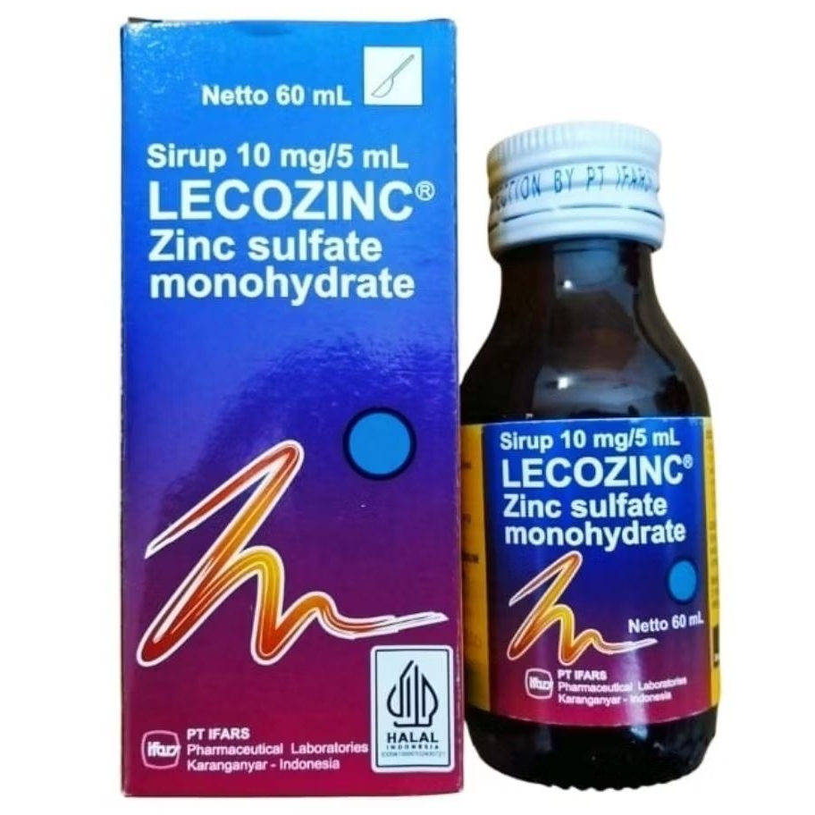 LECOZINC Sirup (60ml) - Zinc Sulfate Monohydrate 10mg /5ml