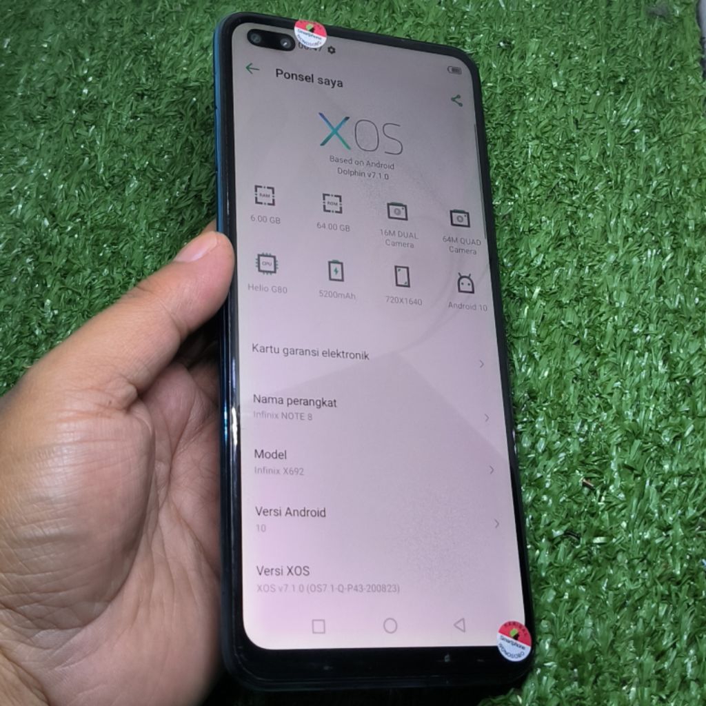 Lcd Infinix Note 8 X692 Ori Copotan