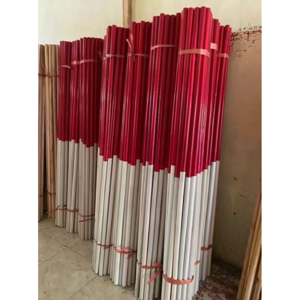 #PRAMUKA# TONGKAT KAYU PRAMUKA/TONGKAT KAYU MERAH PUTIH/ KUNING HIJAU/ KUNING MERAH/ ECER DAN GROSIR