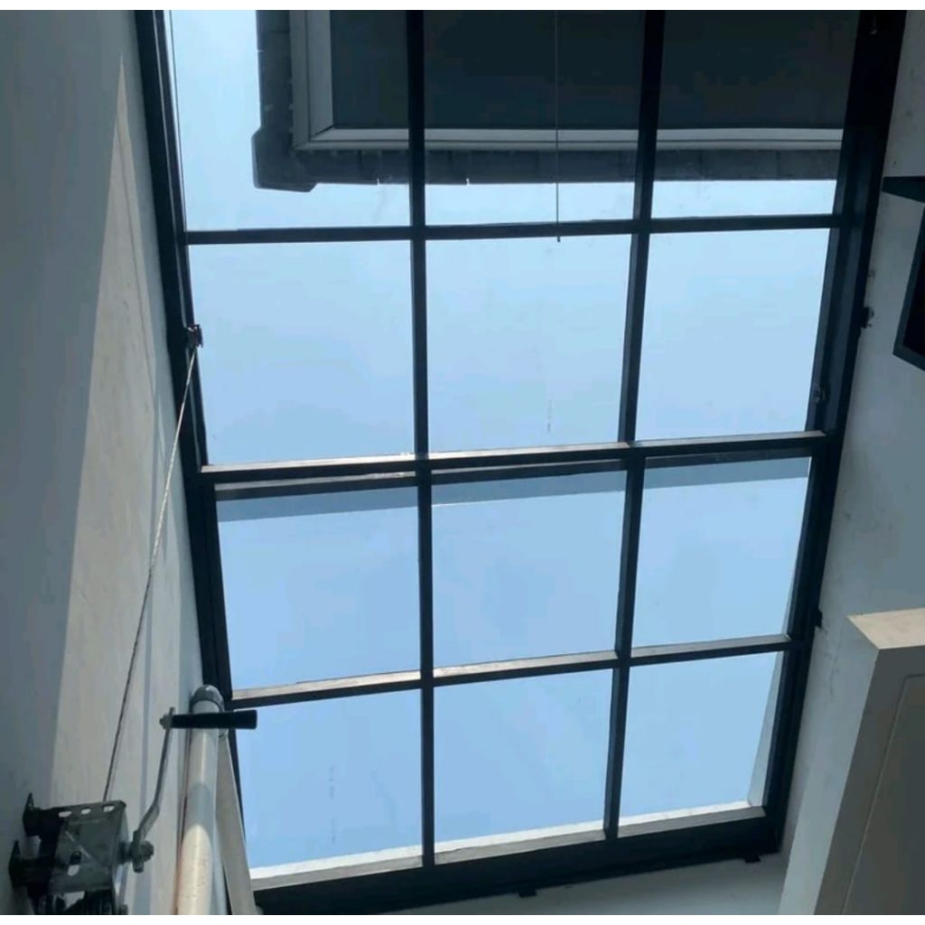 kanopi geser sleding manual hollow galvanis solarflat