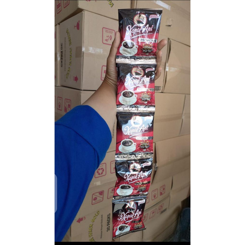 10 sachet/1 renceng kopi kapal api mix kopi hitam