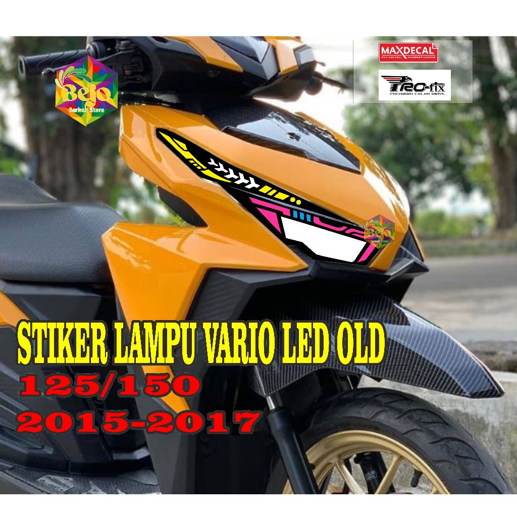 STIKER Alis lampu vario Led 2017-2019 - variasi lampu alis vario Led 125/150.