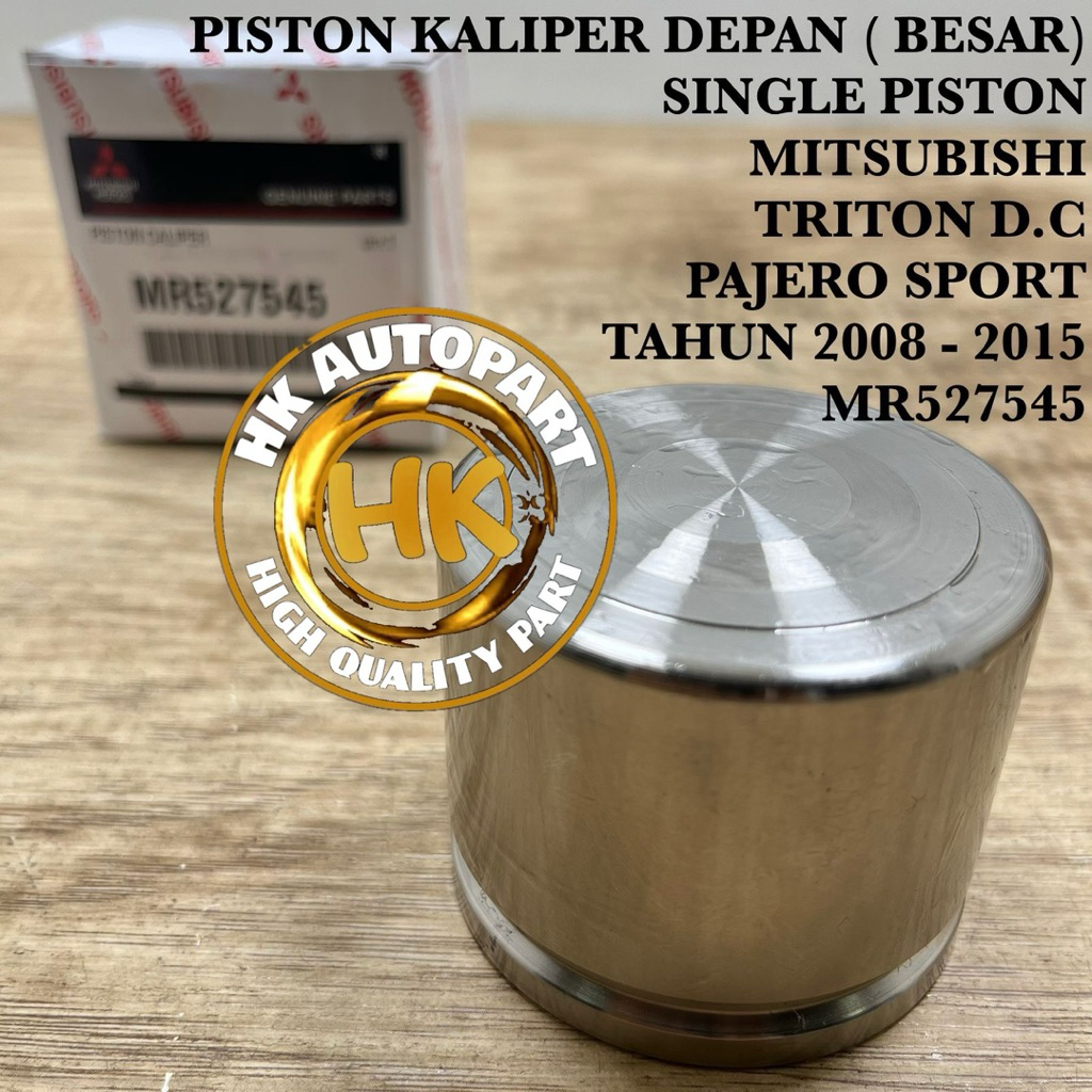 PISTON KALIPER CAKRAM REM 4D56 DEPAN FR PAJERO SPORT DAKAR TRITON L200 STRADA HDX 4D56 SINGLE PISTON