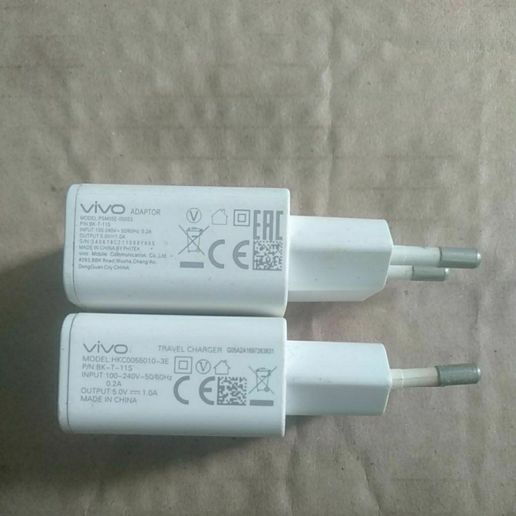 charger Cass Vivo 5V 1A bekas original