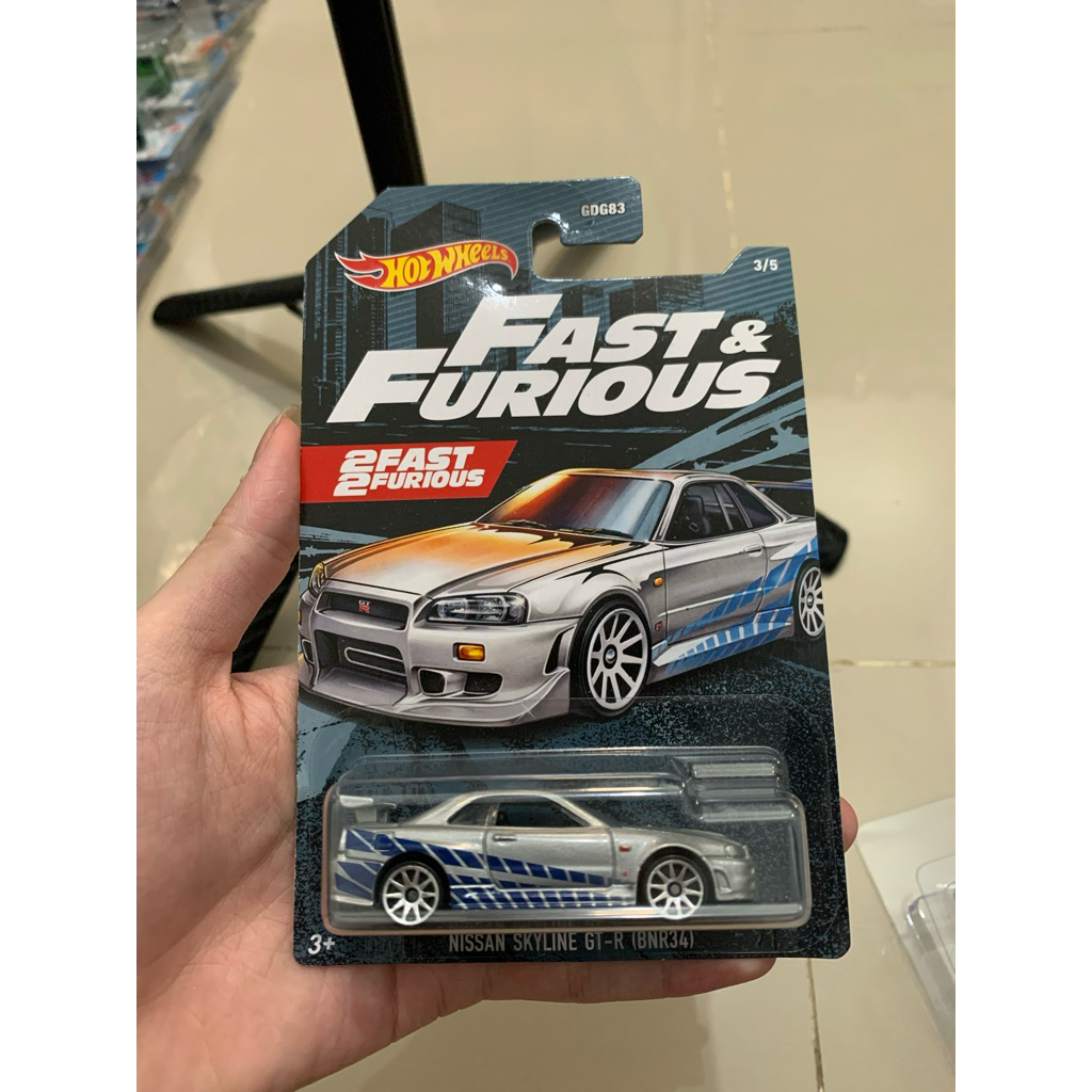Hotwheels Nissan Skyline GT-R R34 Fast Furious