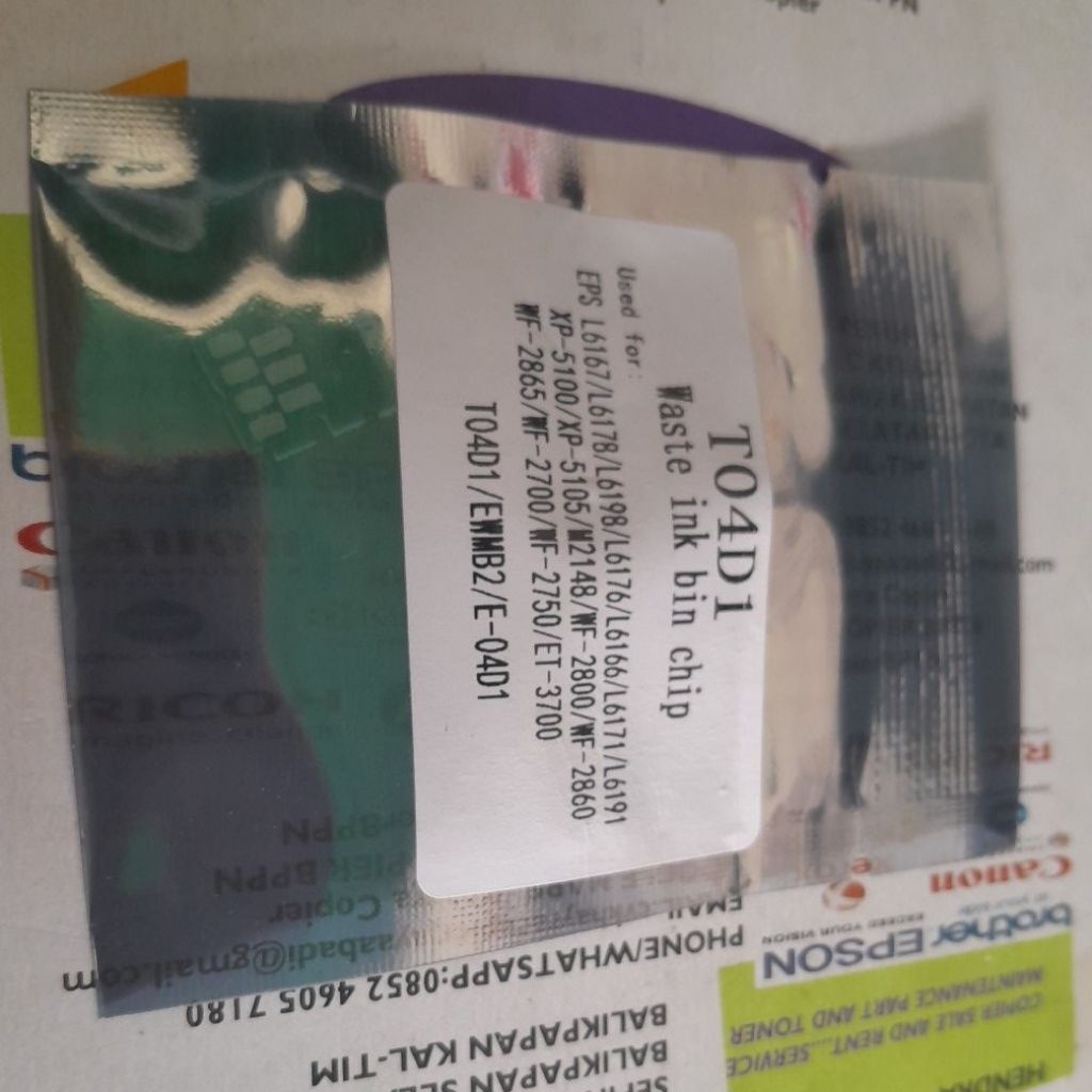 CHIP SUPORT MAINTENANCE BOX T0D41 EPSON L 6190/6198