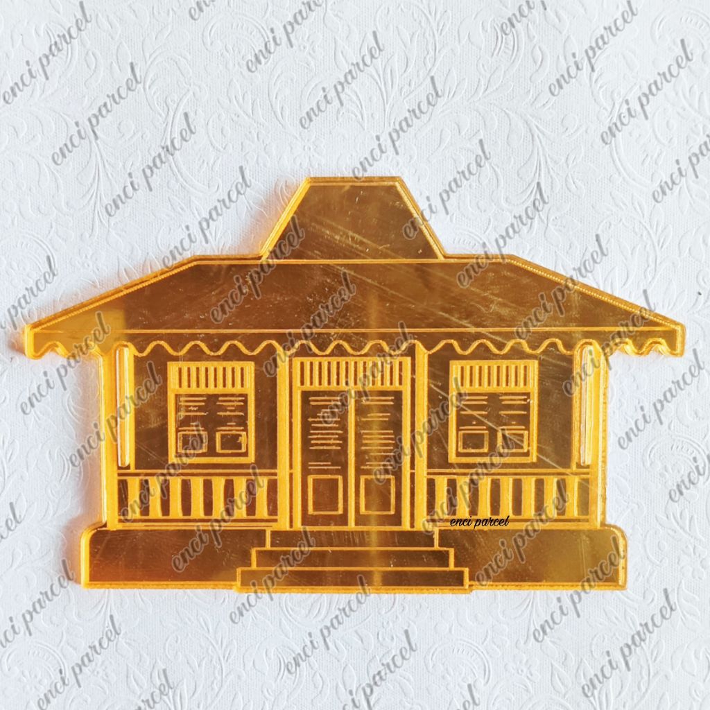 model B miniatur rumah adat betawi model kebaya replika bangunan bapang tradisional provinsi DKI Jak