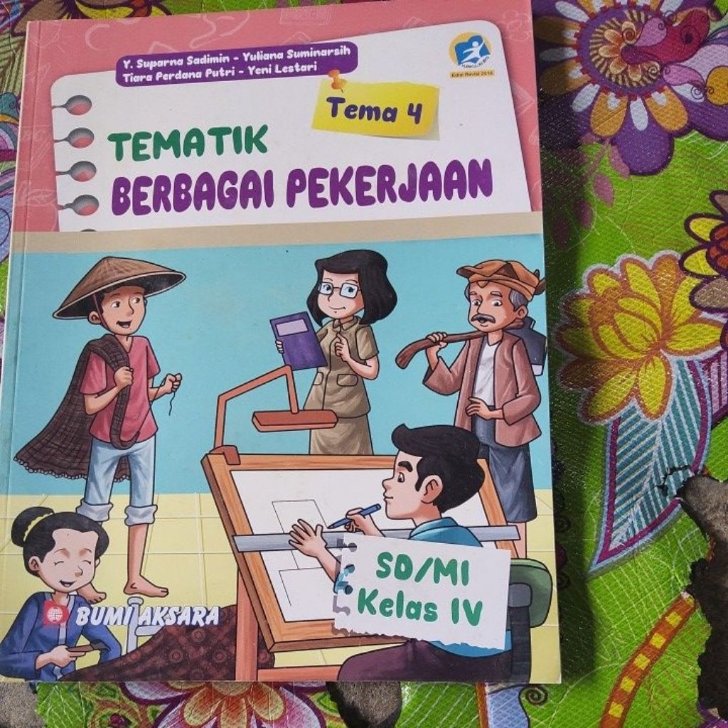 Tematik Berbagai Pekerjaan Tema 4 Kelas 4 Penerbit Bumi Aksara Kurikulum 2013 ( CUCI GUDANG ) -A