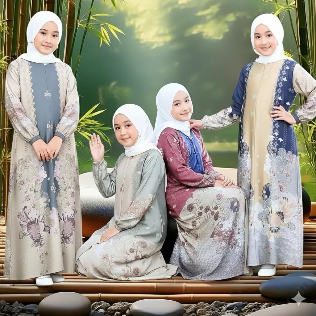 Gamis Medinna Anak Silk Premium | Gamis Kids Medinna
