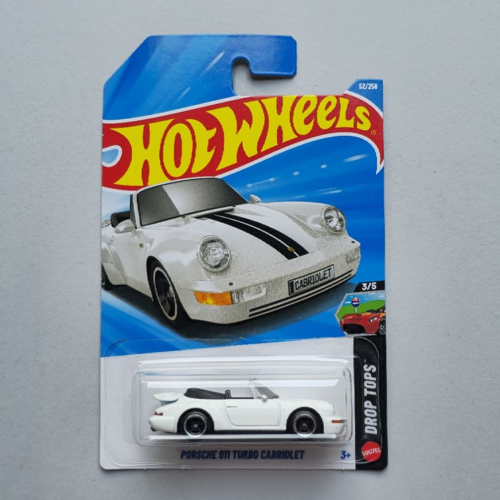 Hot Wheels Porsche 911 Turbo Cabriolet Putih