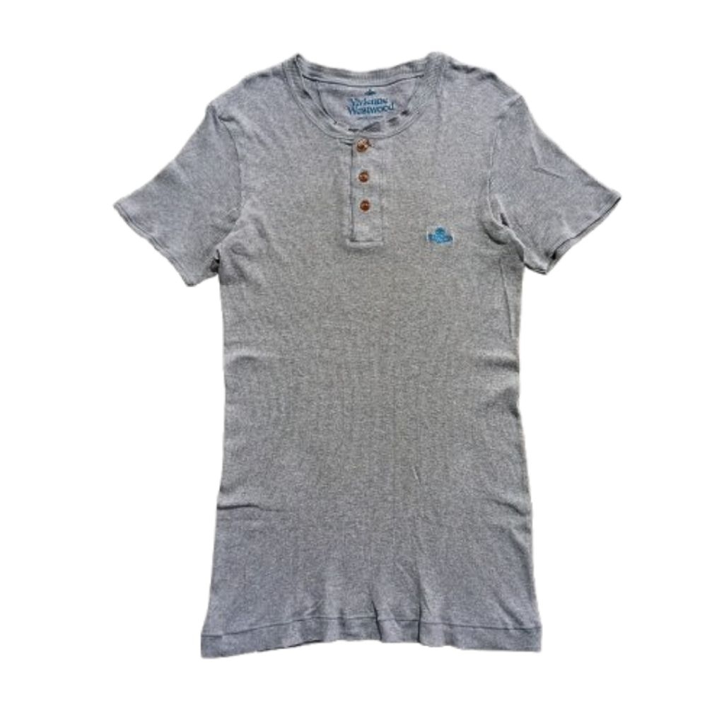 Vintage Tshirt / Kaos Vivienne Westwood Underwear Logo Shirt Grey Men Women