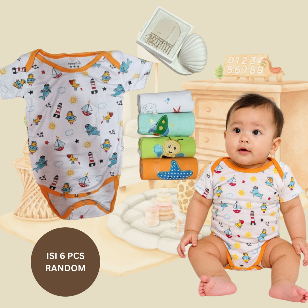 [ISI 5 PCS] JUMPER BAYI JUMPER BABY 6-12 BLN RANDOM ACAK