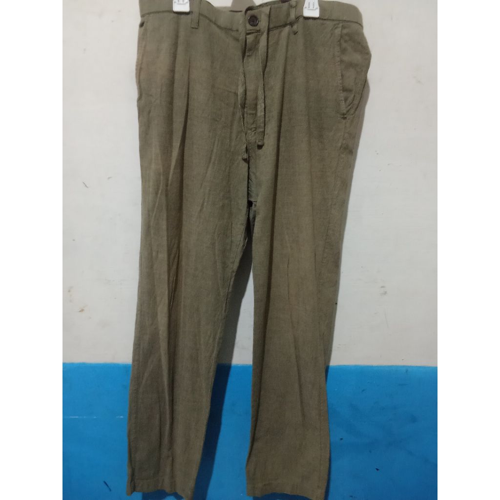 Celana Katun Linen Uniqlo