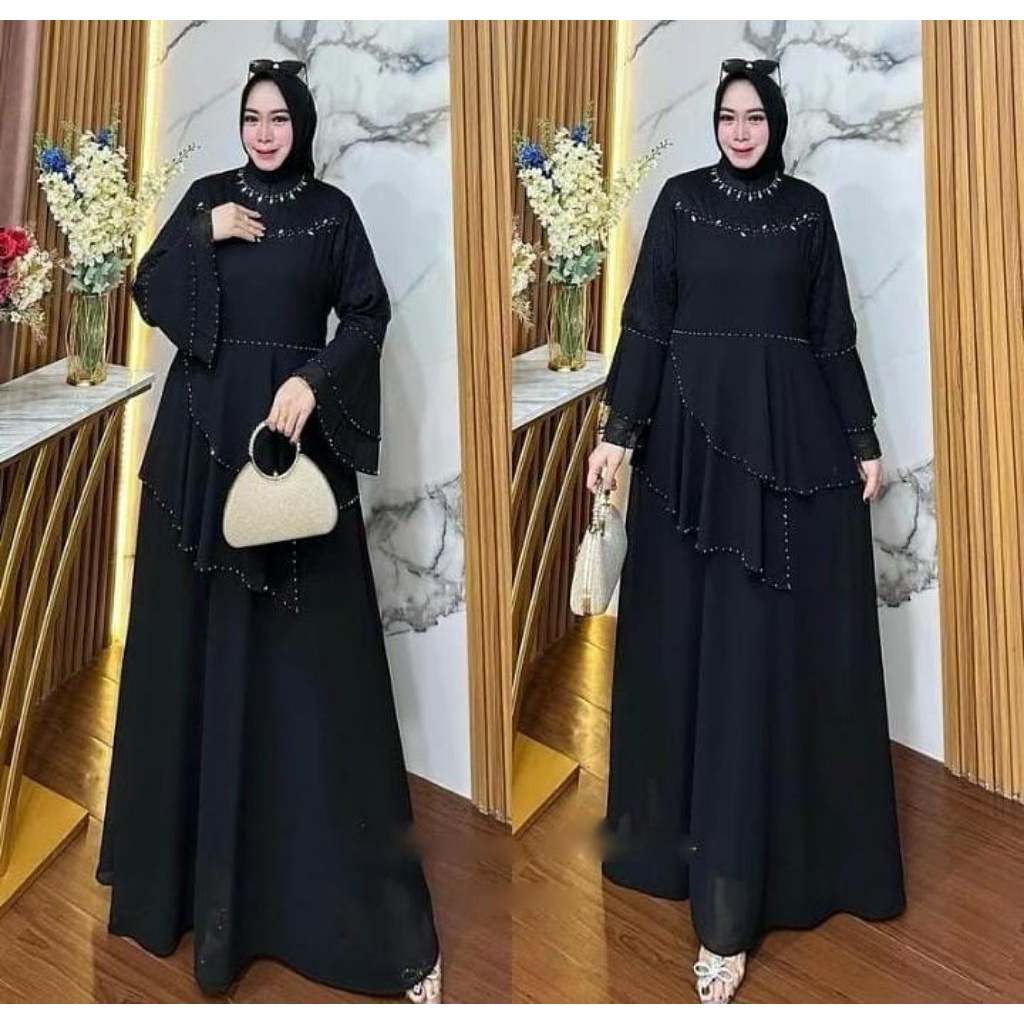 Gamis syar'i terbaru Edisi 2026 Gamis Pesta Model Elegan