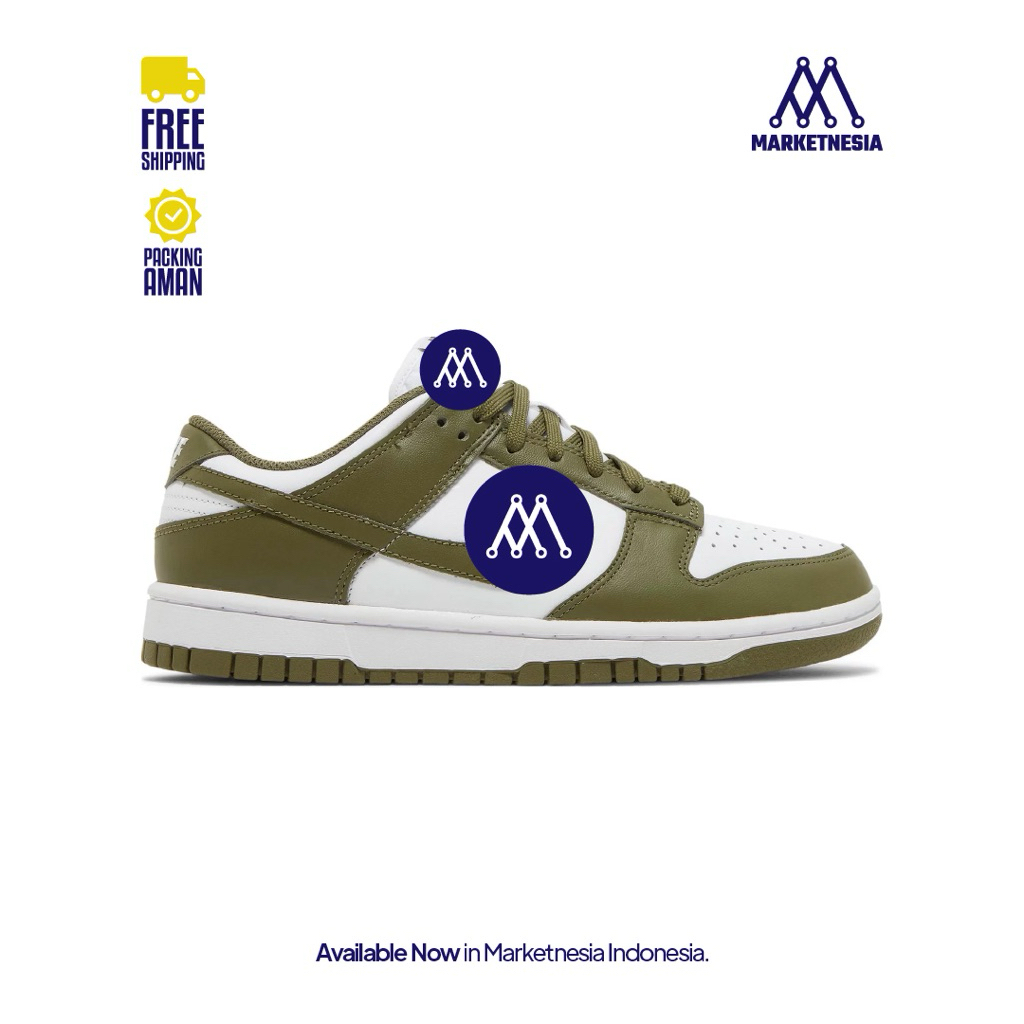 Sepatu Dunk Low Medium Olive 100% BNIB
